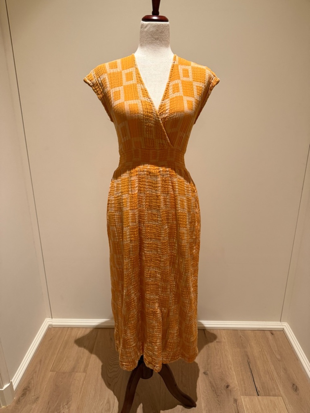 Ace & Jig Golden Yellow Midi Dress